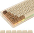 XDA PBT Key Cap, 138 Keys Dye Sublimation Coffee Cat Custom Key Cap Set for Cherry/Gatron MX switches 60 Percent