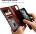 Bocasal iPhone 11 Wallet Case, PU Leather Magnetic Detachable Kickstand, Shockproof Flip Cover with Card Holder (Brown)