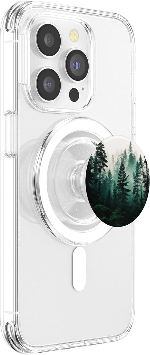 Green Nature Outdoor Explore Forest Pine Tree Woods PopSockets PopGrip for MagSafe