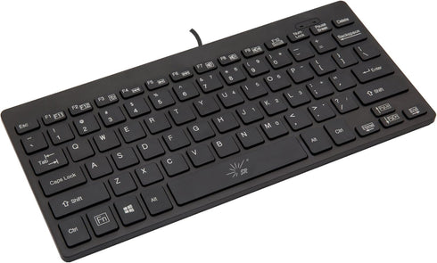 SR Mini Keyboard Wired Thin Light 78 Keys USB Multimedia Small for Pc