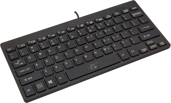 SR Mini Keyboard Wired Thin Light 78 Keys USB Multimedia Small for Pc
