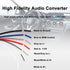 XMSJSIY High to Low Converter Adapter for Car Audio - 1 Pcs Line Input to RCA Stereo Output for Subwoofer Amplifier
