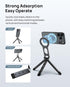 SODI 17 16 15 14 13 12 Magnetic Phone Tripod Stand for iPhone - Strong Magnet Foldable Cell Phone Stand for Vlog, Gym