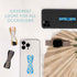 LOVEHANDLE Universal Phone Grip, Happy Daisy Design, Elastic Strap with Blue Base for Smartphones and Tablets