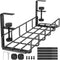 Under Desk Cable Management Tray - 15.7'' No Drill Steel Cable Organizers, Wire Management Rack for Desk