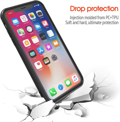 sincetop Shockproof Case for iPhone 12/12Pro (2020) with Quick Mount Adapter for Bike Mount/Car Holder/Armband/Belt Clip
