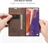 Samsung Galaxy Note 20 Wallet Case, Coffee Retro PU Leather Flip Cover with Card Slots and Kickstand