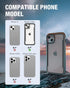 RAPTIC Shield for iPhone 15 Plus Case, Shockproof Protective Clear Case, Military Grade 10ft Drop Tested, Black