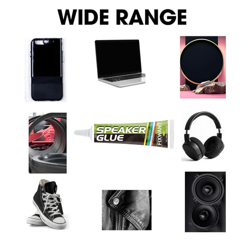 Loud Speaker Repair Glue, Foam Side Dust Cap Rubber Edge Cone Basin, Strong Adhesive, 50ML/1.68 fl.oz