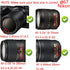 67mm Lens Cap Cover for Canon 90D 77D T8i kit EF-S 18-135mm Lens, Nikon D850 D780 kit 16-85mm Lens (2 Pack)