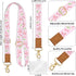 Piefly Cute Phone Lanyard Crossbody Strap, Girly Bowknot Cell Phone Lanyard for Women, Wrist Strap Wristlet Adjustable