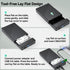 CLAVOOP 3.5 3.0 3.5/2.5 inch 20TB 12V 24W Hard Drive Enclosure, USB Internal/External Hard Drive Case Lay-Flat Dock