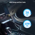 Cable Matters Coiled USB C to USB C Cable, 3A / 60W Fast Charging, Support Apple CarPlay, for iPhone 15/15 Pro