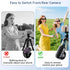 Voinap Phone Camera Remote Control with Zoom for iPhone & Android, Rechargeable Bluetooth Camera Remote with Front/Rear