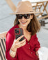 iPhone 15 Pro Case Compatible, Black/Red with Multicolor Shockproof Bumpers, Crystal Clear Back & Soft Silicone TPU