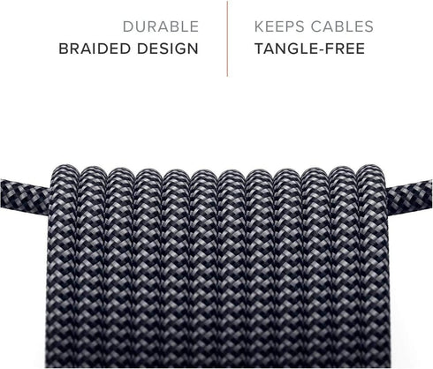 Satechi 6.5ft USB-C to USB-C 100W Charging Cable - Compatible with 2019/2020 MacBook Pro, iPad Pro, & MacBook Air.