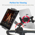 Treadmill Tablet iPad Holder Bike Handlebar Mount Clamp for 4-13" Devices, Compatible with Stationary Bikes