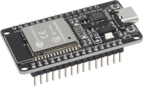 AITRIP 2PCS ESP-32 CP2102 Chip+2PCS 0.96 Inch I2C 12864 SSD1306 30pcs 20cm USB-C Development Board OLED IIC Display