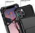 Nvollnoe iPhone 12/12 Pro Case with Card Holder - Dual Layer Heavy Duty Shockproof Wallet Case with Hidden Card Slot