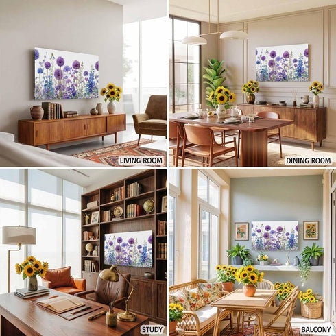 Trosturdspn 55 Inch Watercolor Floral Indoor TV Cover LCD TV Screen Protector Stretchable Television Dust Cover Spring