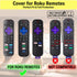 Lambcare 2 Pack Remote Case for Roku, Battery Cover for TCL Roku Smart TV Steaming Stick Remote, Roku TV Remote Cover