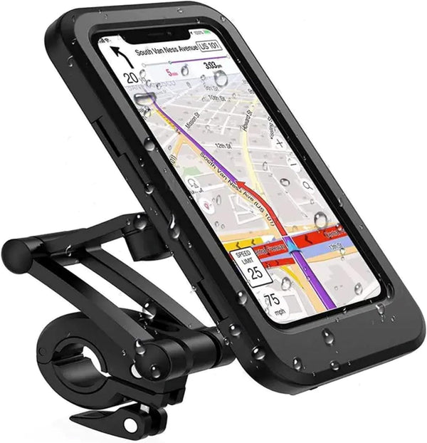 Universal Waterproof Bike Phone Holder - UltraThin, 360° Rotatable Touch Screen Protector for Smartphones Up to 6.8"