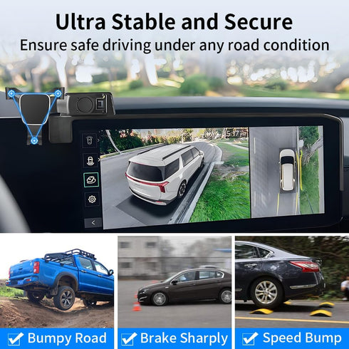 LUNQIN 2025 2026 Car Phone Holder for Kia Carnival Hybrid Auto Accessories Navigation Bracket Interior Screen