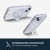 tech21 16e 15 EvoCrystal Kick case for iPhone / - Compatible with MagSafe - Impact Protection Case - Lilac