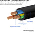 C14 to C13+NEMA 5-15R Y Splitter Power Cord, YACSEJAO 10A/250V IEC 320 Single Male to C13 + NEMA 5-15R (1FT/30CM)
