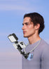 Magnetic Neck Phone Holder with Light, Hands Free Selfie Neck Tripod Chest Mount for iPhone 16, Samsung, GoPro, DJI