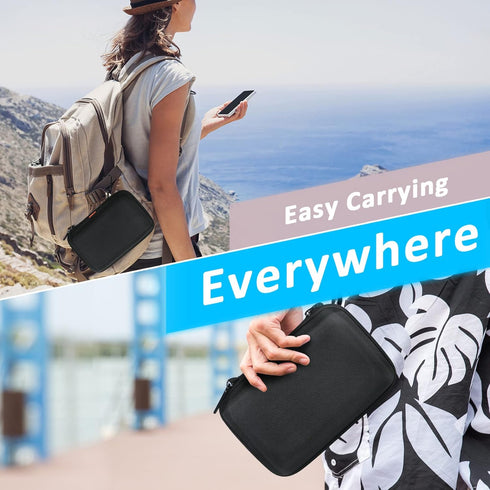 GLCON Shockproof Hard Shell Carrying Case for GPS, External Hard Drive, Power Bank, Charger, Cable, Heart Monitor, Cell