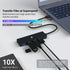 Tymyp 4-Port 3.0 3 USB Hub, USB Hub Ultra Slim USB Splitter for Mac Pro/Air, iMac Pro, Mac mini/Pro, Dell, HP, Surface
