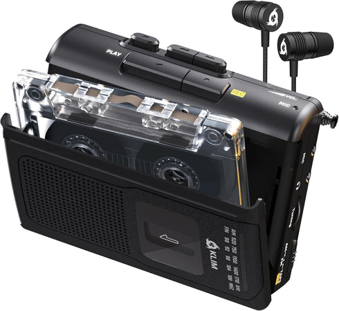 KLIM K8 Cassette Tape Player Portable with F1 Headphones - Cassette Recorder -