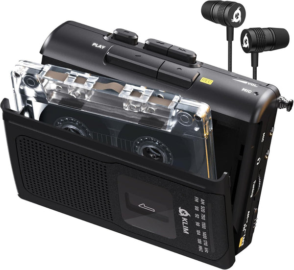 KLIM K8 Cassette Tape Player Portable with F1 Headphones - Cassette Recorder -