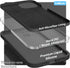 CellEver Heavy-Duty Silicone Case for iPhone 14 Plus, Black Military Drop Protection with Camera Shield and