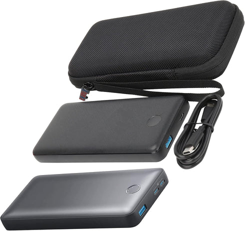khanka Hard Travel Case for Anker 325/535 Power Bank - Case Only (Black)