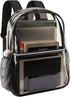 Clear Backpack Heavy Duty TPU Transparent Backpack for Sports,Work,Security Travel.(Black)