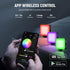 NEEWER RGB62 Magnetic RGB Video Light - Upgraded APP Control, 360° Full Color LED Camera Light with 3 Cold Shoes