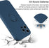 ABITKU Stand Case for iPhone 12 Pro, 360° Ring Holder with Magnetic Kickstand, Shockproof Protective (Blue)