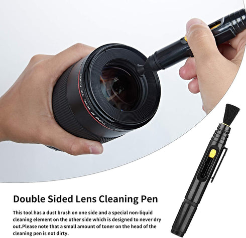 Professional DSLR Camera Cleaning Kit - APS-C Cleaning Swabs, Microfiber Cloths, Camera Cleaning Pen