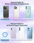 Magnetic Phone Grip (MagGo), Removable Phone Holder Stand, Adjustable Finger Ring Grip Compatible with MagSafe iPhone