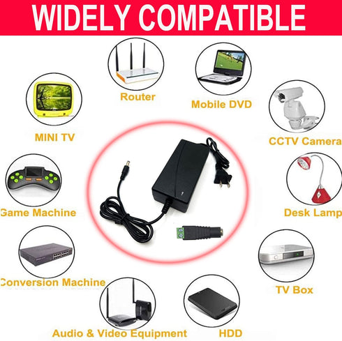 HAASHADA 24V 100-240V 24V 12A 288 Power Supply, Power Transformers, AC to DC Power Supply LED Adapter, Watt Max