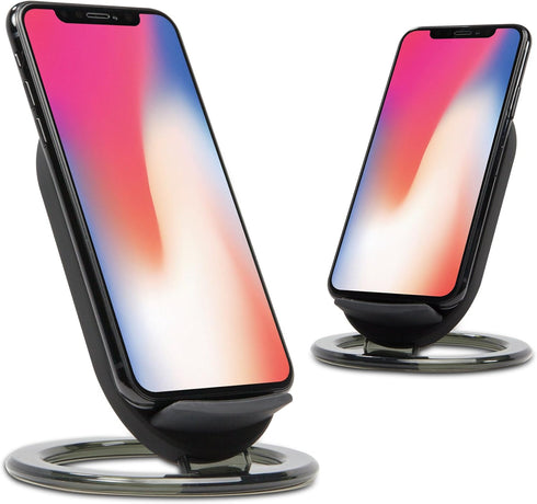 BoxWave Charger for Blackview BV6800 Pro, Wireless QuickCharge Stand, Jet Black