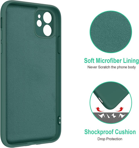 Hython for iPhone 11 Case with Ring Stand, 360° Rotatable Ring Holder Magnetic Kickstand, Slim Shockproof Soft Rubber