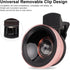 2 in 1 Cell Phone Lens Kit, Professional 0.45X Wide Angle 12.5X Macro Phone Camera Lens with Clip, Detachable HD Lens
