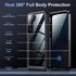 Temdan Samsung Galaxy S23 Case, Waterproof with Built-in Lens & Screen Protector, Full Body Shockproof, Black/Clear