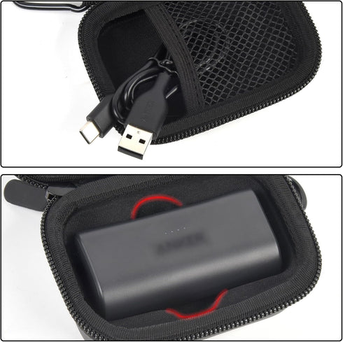 Case Compatible with Anker Nano Power Bank, Boobowl Portable Charger with Built-in Lightning Connector 5,000mAh 12W,