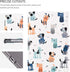 Case for iPad 9th, 8th, and 7th Generation, Multi-Angle Adjustable Stand, Auto Wake/Sleep, Dog Design