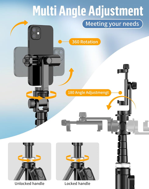 povodo Selfie Stick for iPhone:Selfie Stick Tripod with Remote,Tripod for Video Recording,is Content Creator's Vlogging