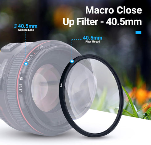 Macro Close-Up Filter 40.5mm (+2 +4 +8 +10) with Lens Filter Pouch for Sony ZV-1 ZV-1F A6700 A6600 A6500